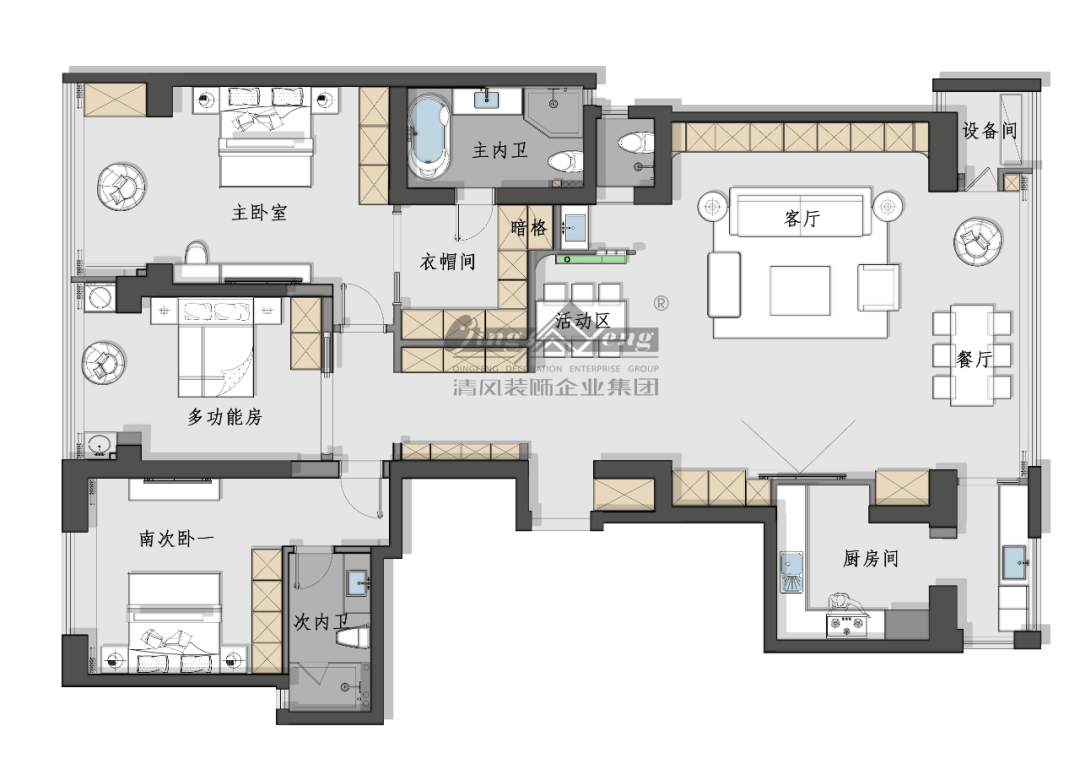 赏·析|236㎡现代简约，归心之居太好住啦！