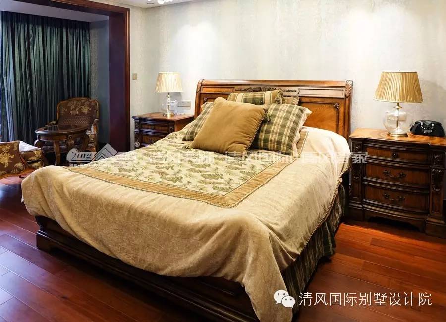 实拍六星彩网站装饰，美式古典样板房，体味得体有度的优雅