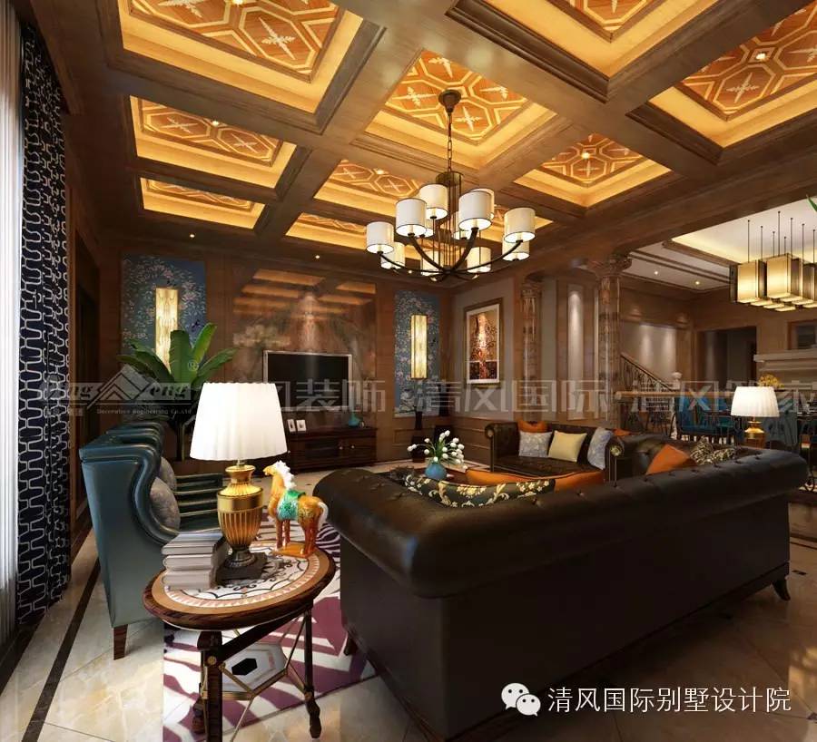 美式家装，多元素融合华丽风，让经典优雅成为生活主旋律