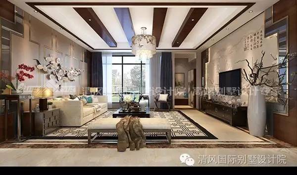 用新中式家装风格设计，为生活添加一点古典文化气韵。