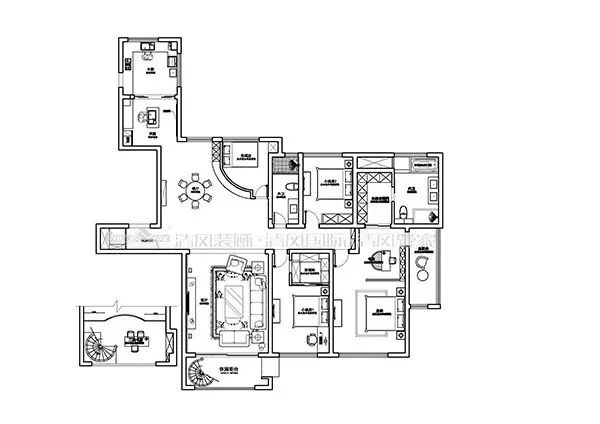 赏·析丨给都市生活的您一处僻静之所的混搭美式风