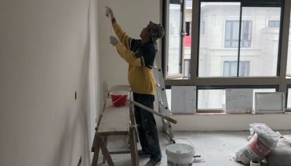 石湖桃花源油漆阶段