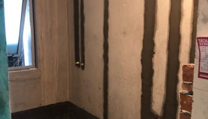 绿地中央广场瓦工阶段