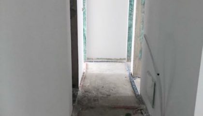 绿地中央广场油漆阶段