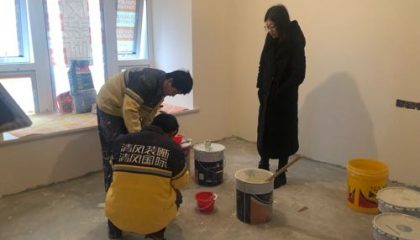 碧堤雅苑油漆阶段