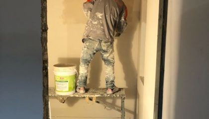 恒基旭辉城油漆阶段