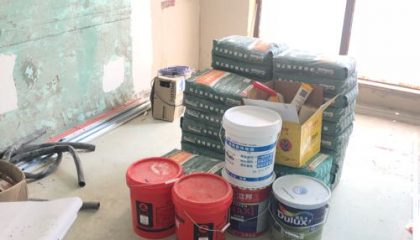 弘阳上水油漆阶段