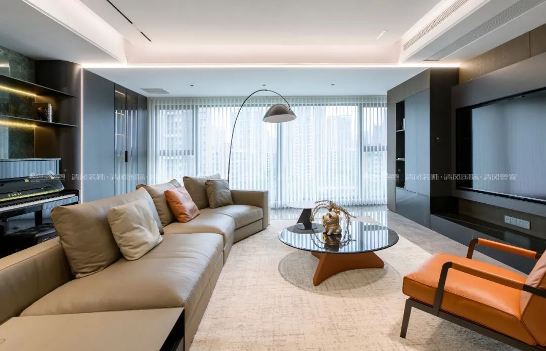 赏·析|198㎡现代轻奢，与精致主义撞个满怀！